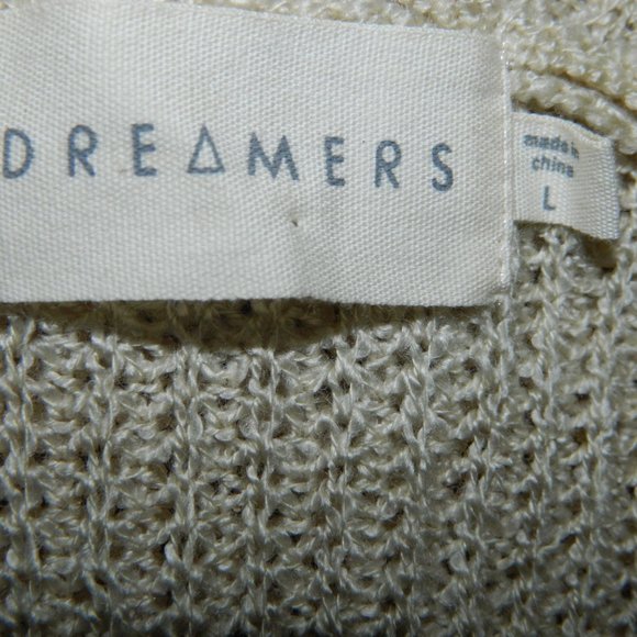 DREAMERS cozy knit sweater cardigan | L (FF-11) - Picture 4 of 6